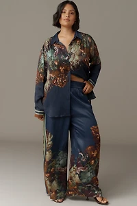 Conditions Apply Imara Satin Wide-Leg Pants