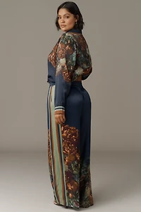 Conditions Apply Imara Satin Wide-Leg Pants