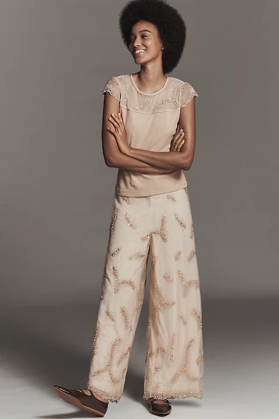 Bl-nk Diletta High-Rise Wide-Leg Trouser Pants