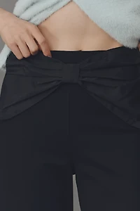The Colette Crop Bow-Waist Pants by Maeve