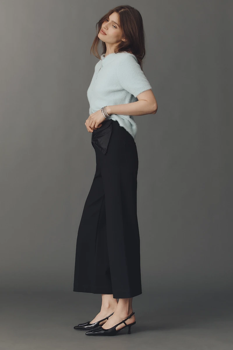 The Colette Crop Bow-Waist Pants by Maeve