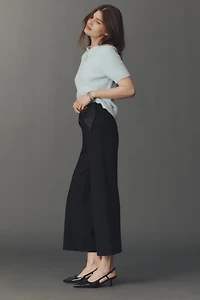 The Colette Crop Bow-Waist Pants by Maeve