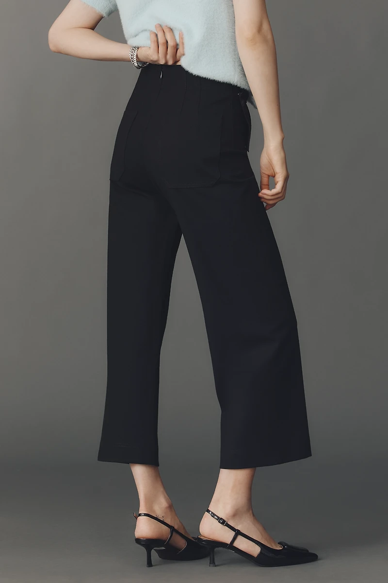 The Colette Crop Bow-Waist Pants by Maeve
