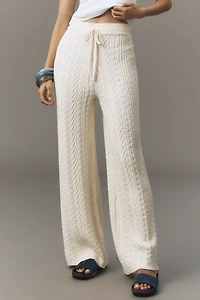 English Factory Cable-Knit Pants