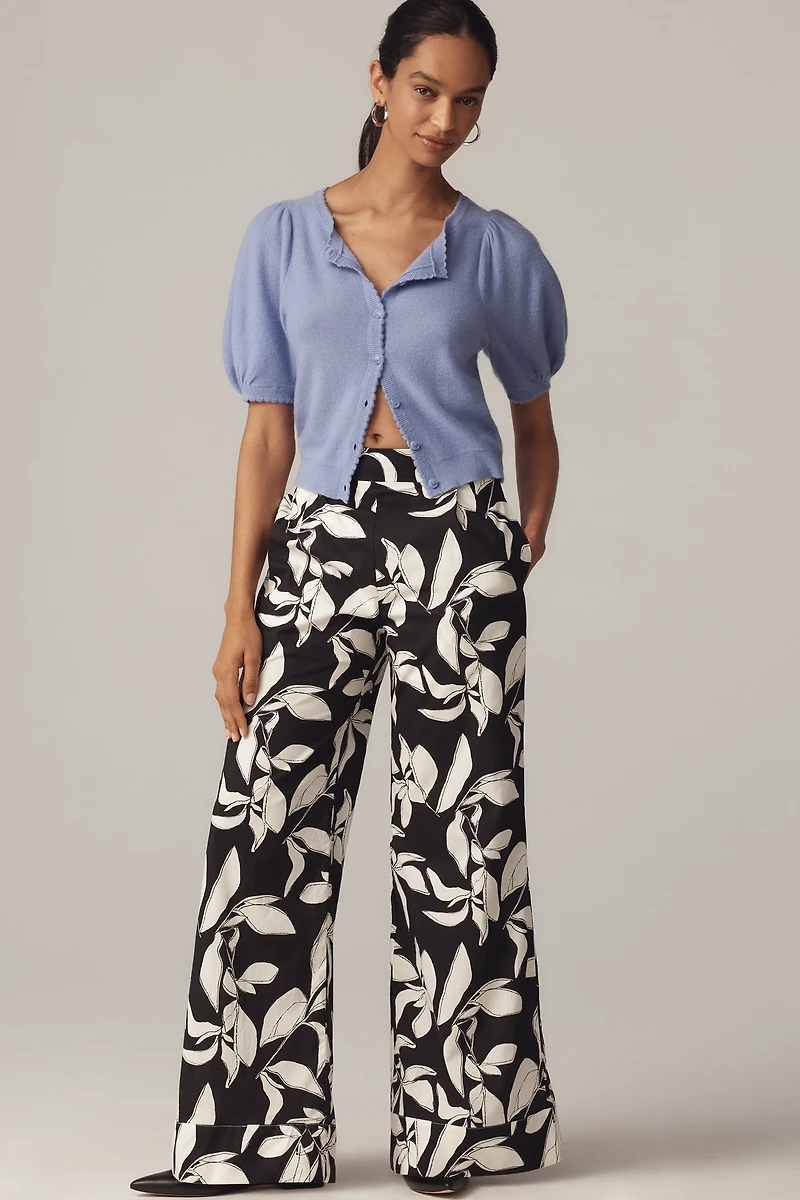 English Factory High-Rise Relaxed Patterned Pants