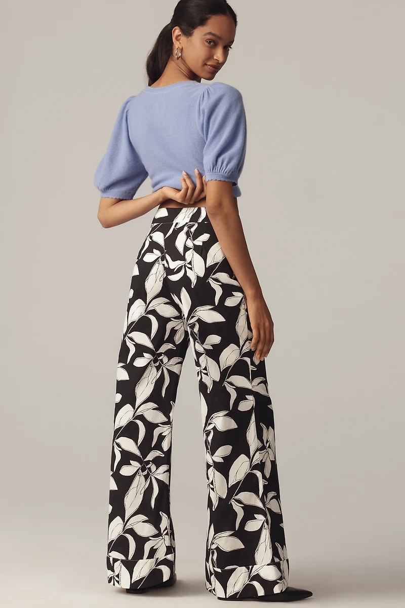 English Factory High-Rise Relaxed Patterned Pants