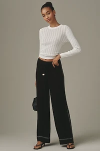 Sancia Lawrence Knit Wide-Leg Pants