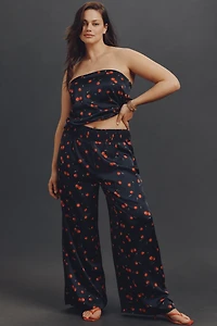 Hutch Plus Smocked-Waist Wide-Leg Pants