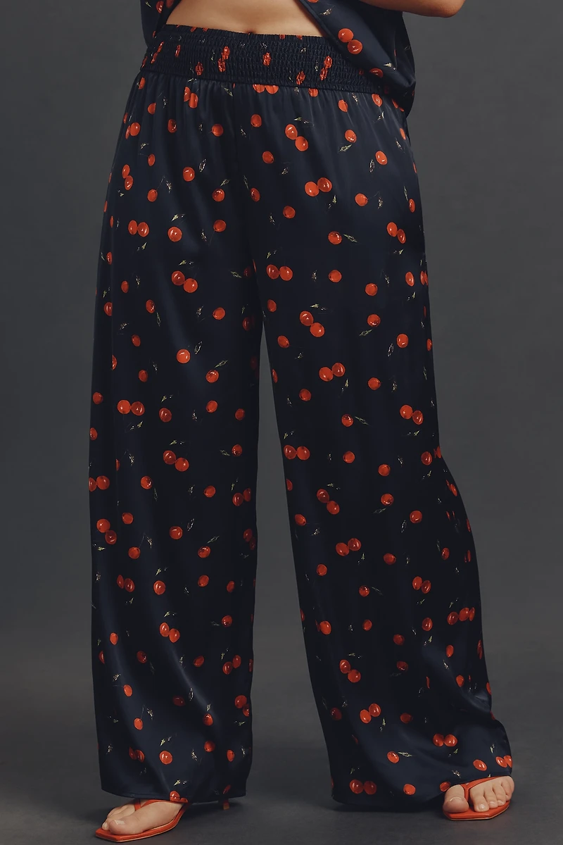 Hutch Plus Smocked-Waist Wide-Leg Pants