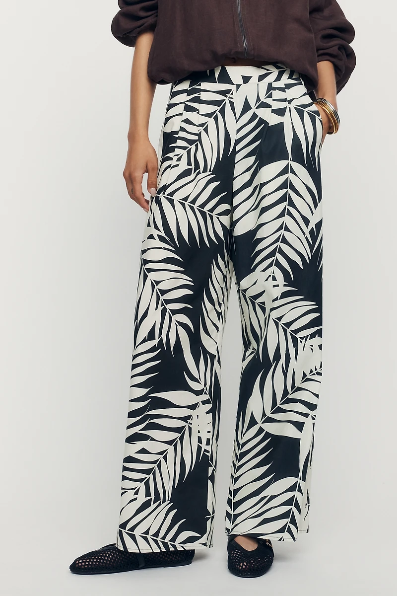 Hutch Palm Print Pants