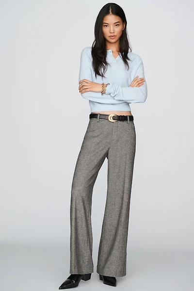 Closed Flye Flared Trousers