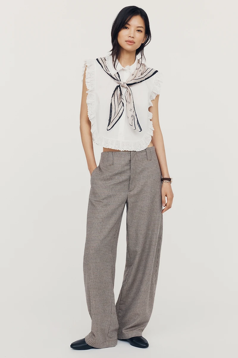 Closed Barlie High-Rise Barrel-Leg Trousers