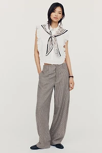Closed Barlie High-Rise Barrel-Leg Trousers