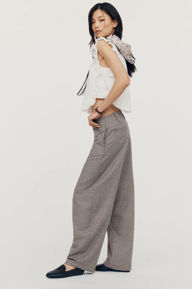 Closed Barlie High-Rise Barrel-Leg Trousers