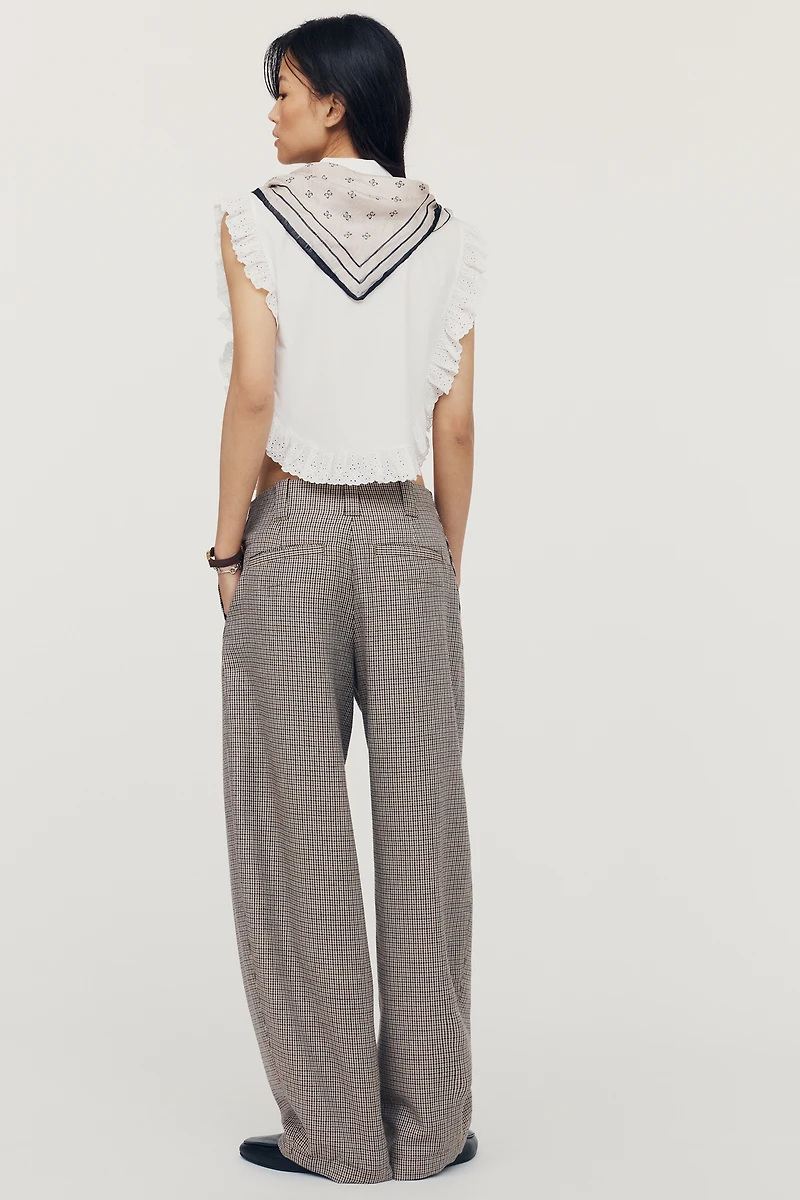 Closed Barlie High-Rise Barrel-Leg Trousers