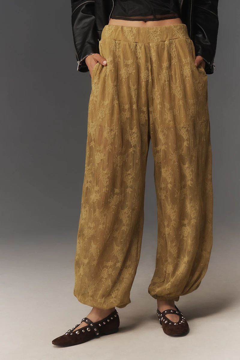 Maeve Sheer Lace Balloon Pants