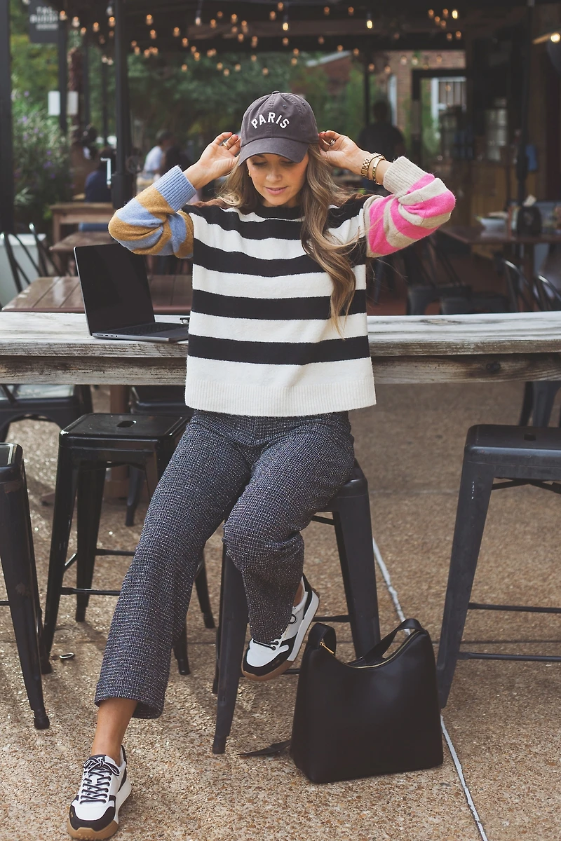 The Colette Tweed Cropped Wide-Leg Pants by Maeve