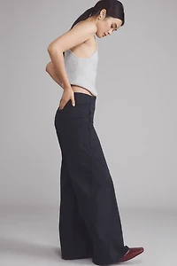 Maeve Scallop Wide-Leg Pants