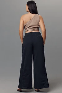 Maeve Scallop Wide-Leg Pants