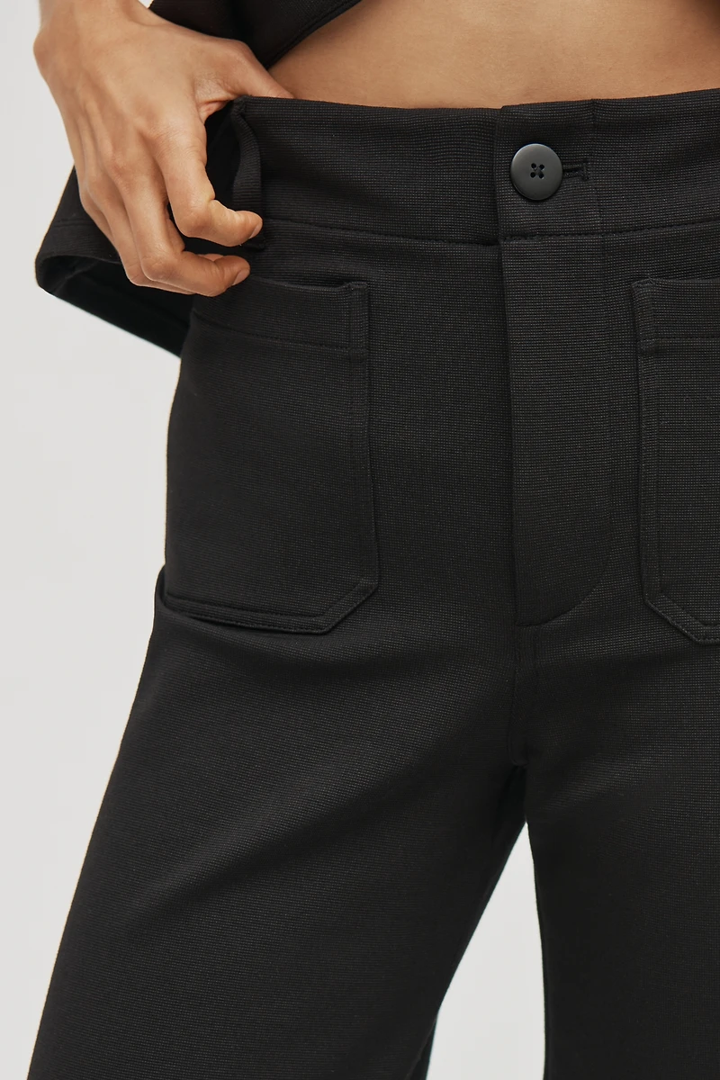 Colette Knit Crop Wide-Leg Pants by Maeve