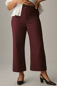 The Colette Bow Pocket Crop Wide-Leg Pants by Maeve