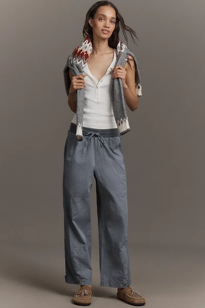 By Anthropologie Mixed Media Utility Pants