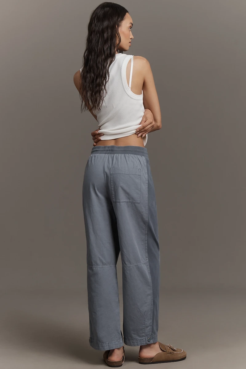 By Anthropologie Mixed Media Utility Pants