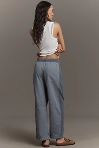 By Anthropologie Mixed Media Utility Pants