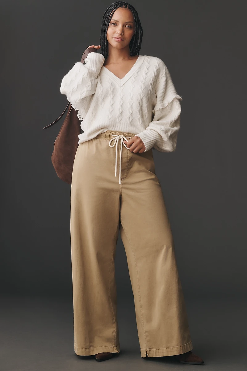 Pilcro Tie-Waist Pull-On Pants