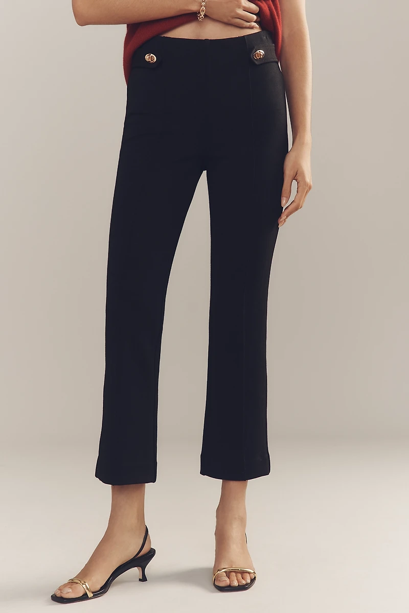 The Poppy Slim Kick-Flare Pants by Maeve