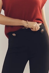 The Poppy Slim Kick-Flare Pants by Maeve