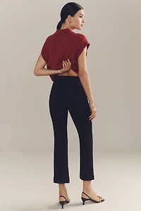 The Poppy Slim Kick-Flare Pants by Maeve