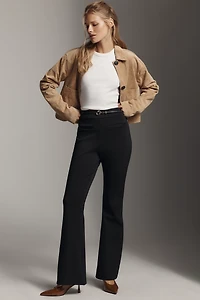 By Anthropologie High-Rise Flare Knit Pants