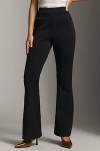 By Anthropologie High-Rise Flare Knit Pants