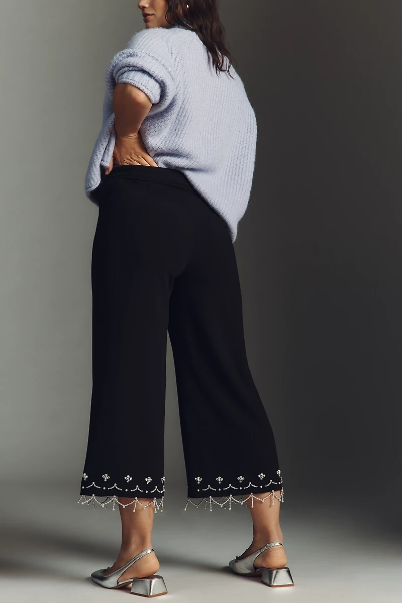 By Anthropologie Crystal Crop Pants