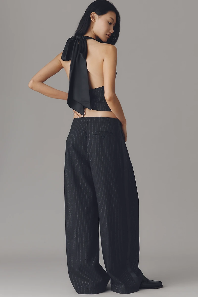 By Anthropologie Striped Tuxedo Pants