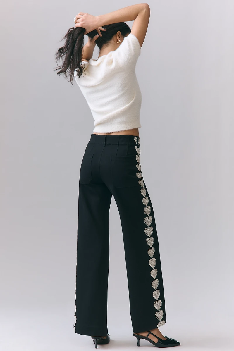 The Colette Full-Length Lacy Track Pant by Maeve