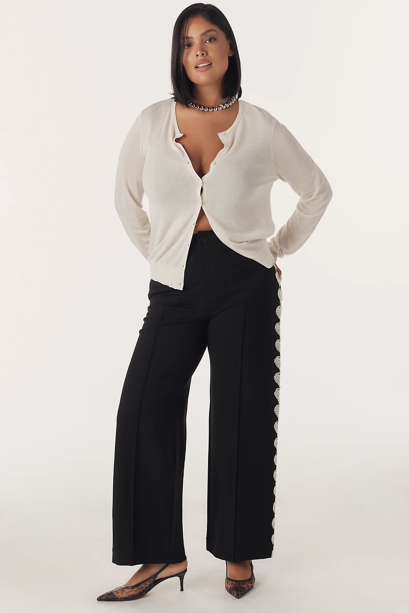 The Colette Full-Length Lacy Track Pant by Maeve