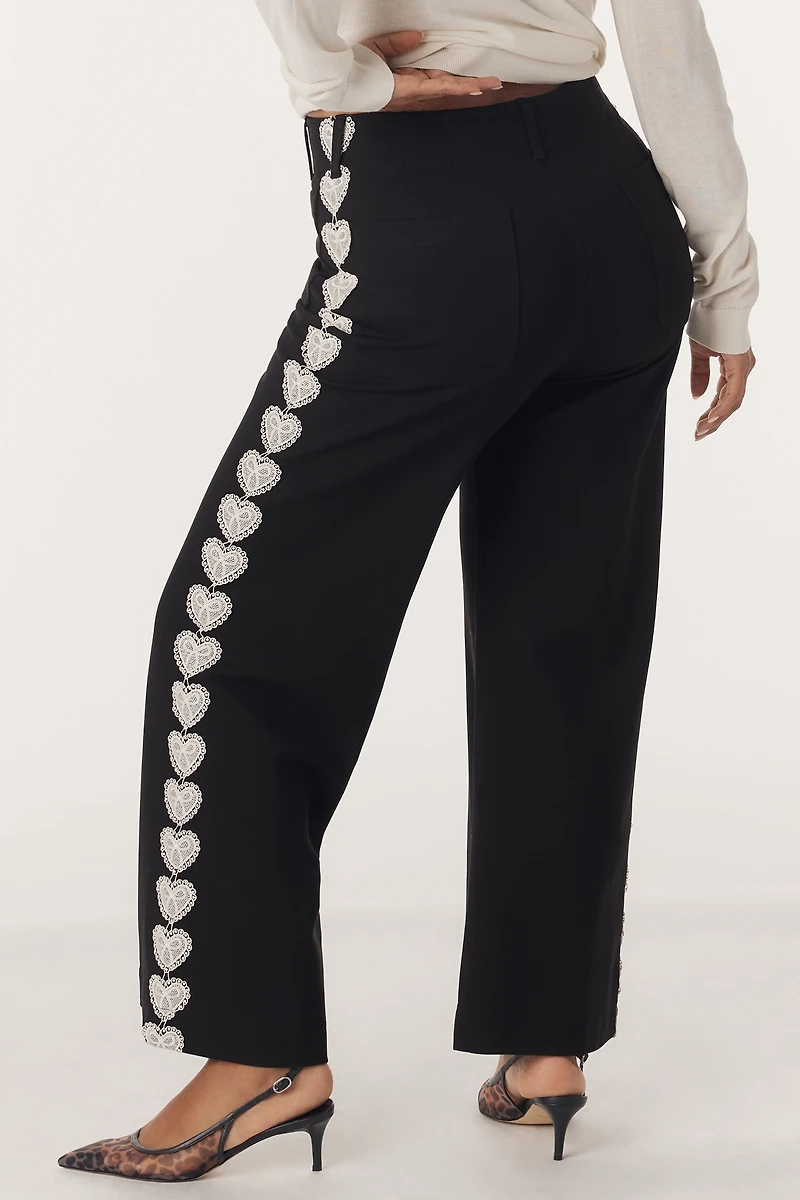 The Colette Full-Length Lacy Track Pant by Maeve