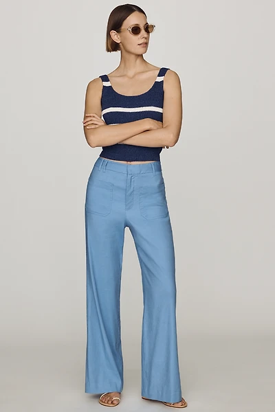 Maeve Jude Linen Stretch Trousers