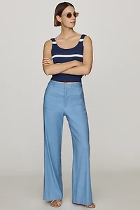 Maeve Jude Linen Stretch Trousers
