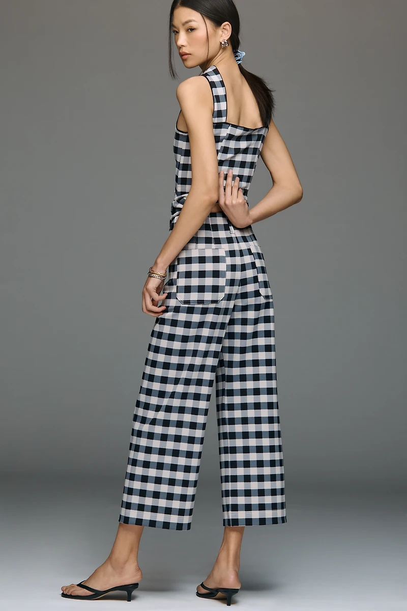The Colette Knit Crop Printed Pants by Maeve