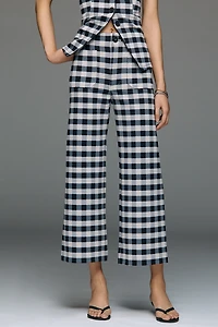 The Colette Knit Crop Printed Pants by Maeve