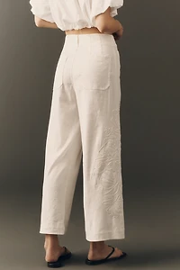 Colette European Linen Stretch High Rise Pants