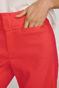 European Linen Stretch High Rise Trousers