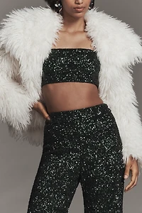 Endless Rose Sequin High-Rise Wide-Leg Pants