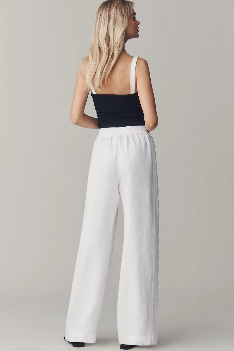 Shona Joy Birdie Linen Blend Scallop Pants