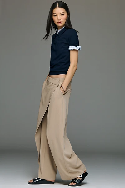 Whiteroom + Cactus Wrap Front Trouser Pants