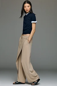 Whiteroom + Cactus Wrap-Front Trouser Pants