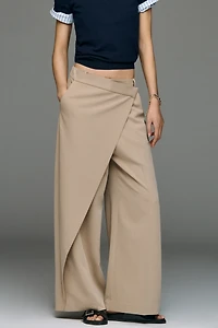 Whiteroom + Cactus Wrap-Front Trouser Pants